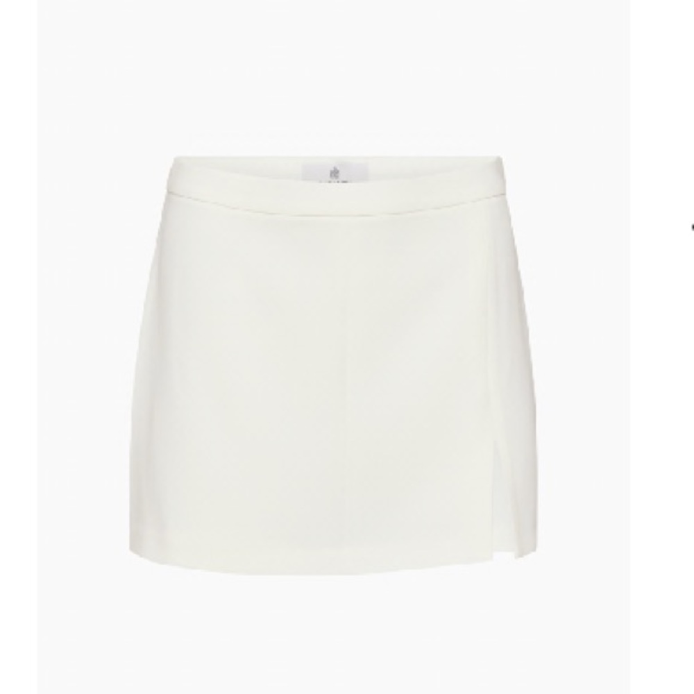 Babaton White Mini Skirt